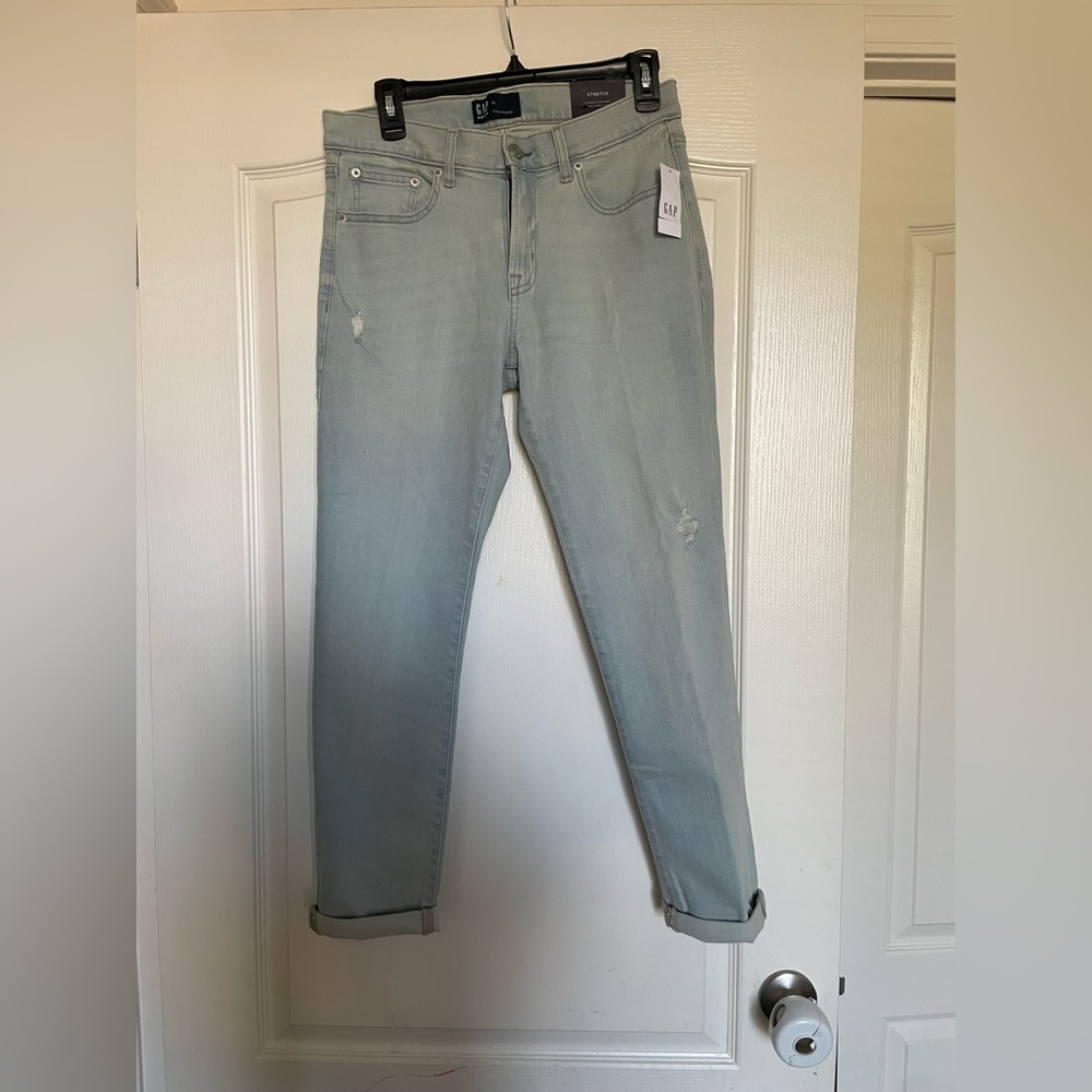 GAP Girlfriend Jean Stretch Mid Rise Slim Leg